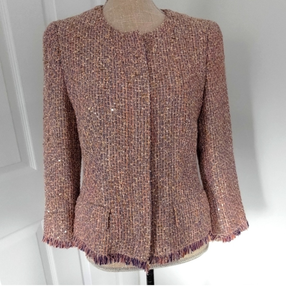 Escada Pink Tweed Blazer